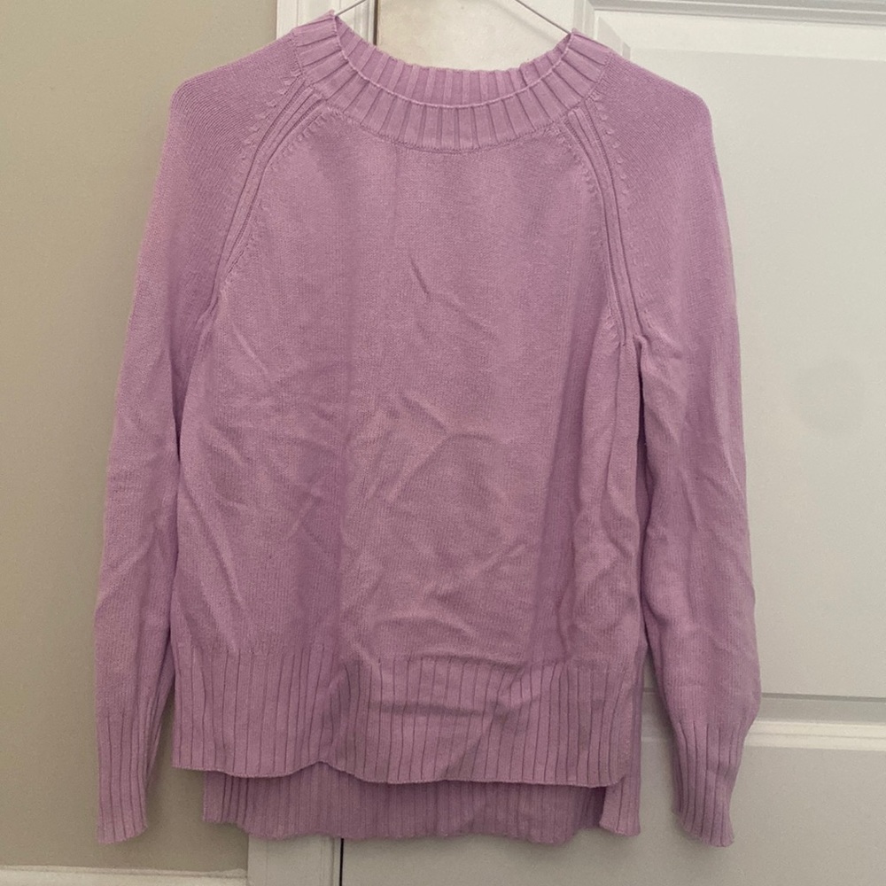 light purple sweater